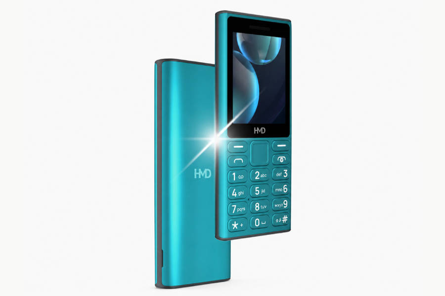 HMD 105 4G School Edition hadir dalam warna Cyan.