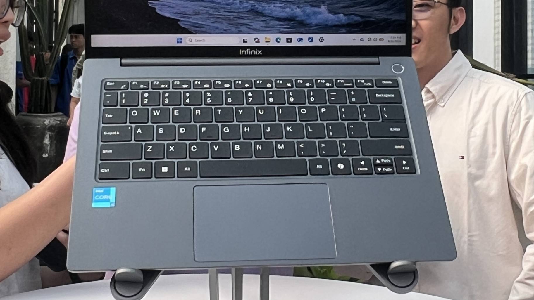 Tampilan keyboard laptop Infinix Xbook 14 Neo.