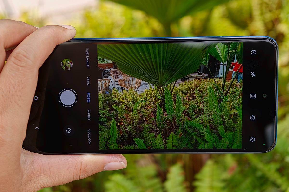Tampilan antarmuka kamera Moto G37.