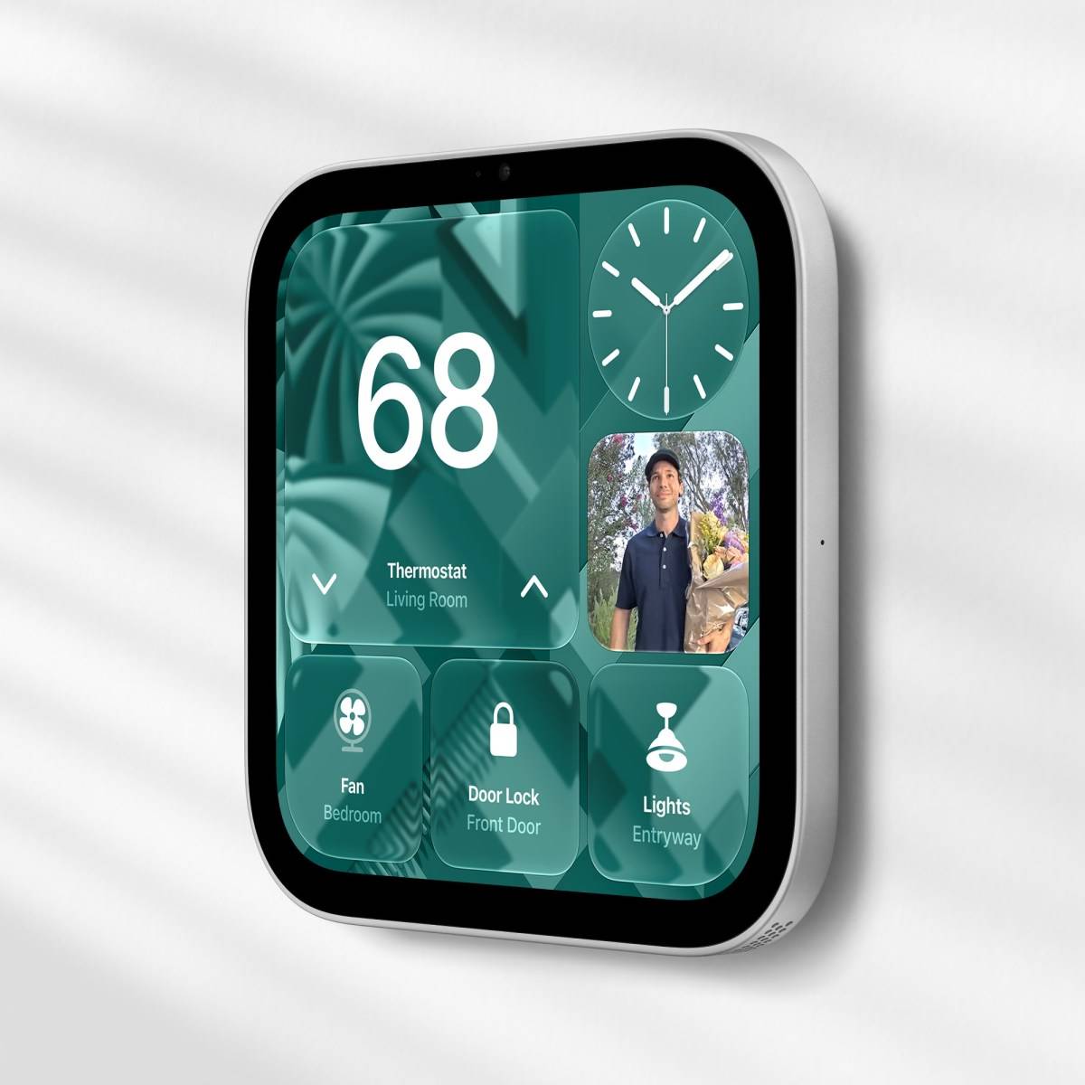 Varian Apple Home View yang bisa ditempel di dinding.