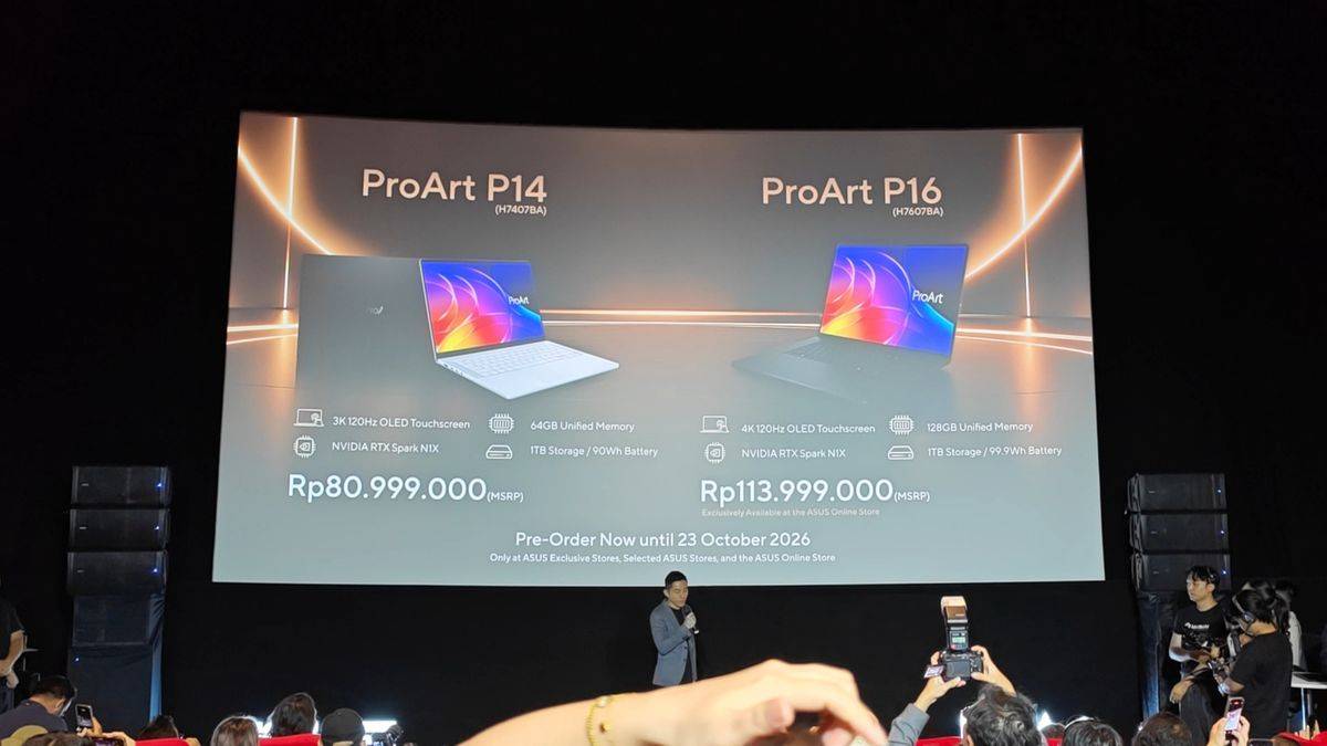 Harga Asus ProArt P14 dan P16
