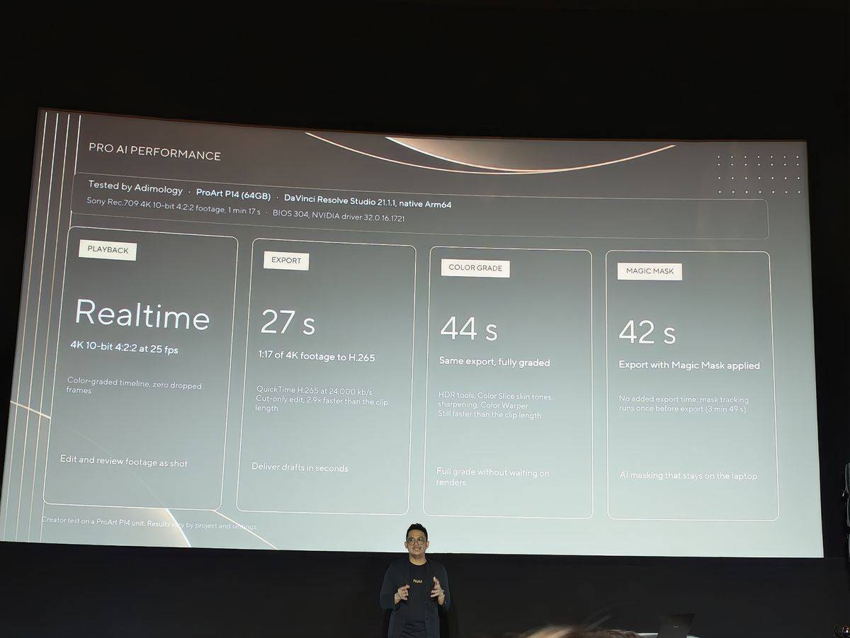 Hasil pengujian DaVinci Resolve pada Asus ProArt terbaru, rupanya punya kinerja yang gesit untuk pengerjaan video.