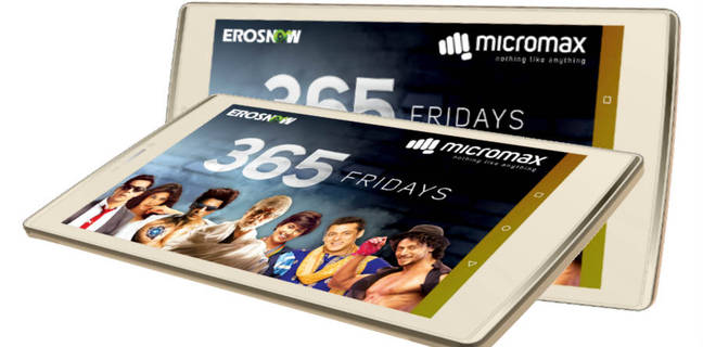 माइक्रोमैक्स ने लॉन्च किया प्लेक्स टैबलेट, इसमें देख सकते हैं मुफ्त में बॉलीवुड फिल्में
