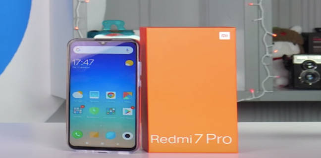 Xiaomi redmi 7 pro real image retail box leaked waterdrop notch in hindi