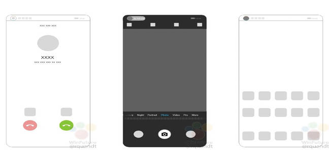 Huawei under display camera phone patent xiaomi oppo