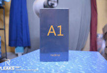 Realme A1 retail box leak image notch display specs realme x