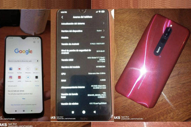 Xiaomi Redmi 8a real images leaked specifications 5000mah battery 4gb ram