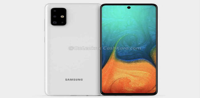 4,500Mah बैटरी और पंच होल डिसप्ले के साथ आएगा Samsung Galaxy A71, 3D रेंडर्स हुए लीक