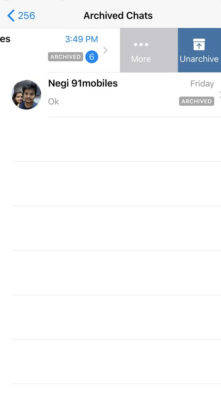 whatsapp tips and tricks how to hide personal message archive chat