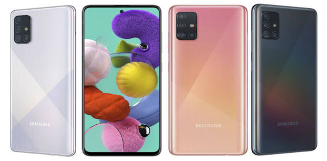 Samsung Galaxy A51 5G official images surfaced on internet design reveals quad camera punch hole display