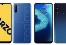 Moto G8 Power Lite vs Realme Narzo 10A comparison full specs price sale 5000mah battery ram camera