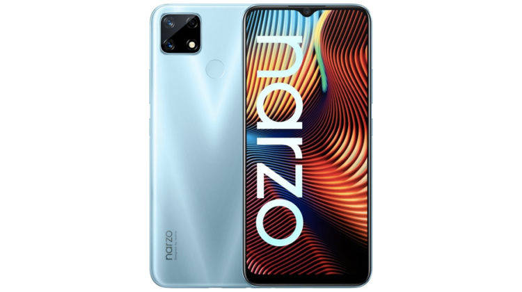 realme narzo 30 retail box image india launch soon