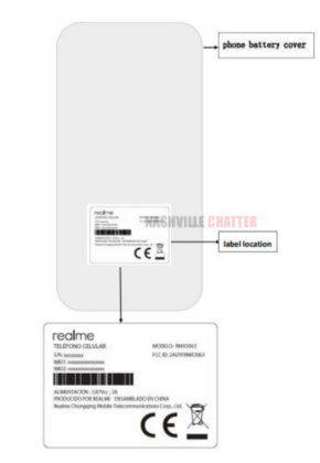 Realme RMX3063 fcc listing with 5000 mah battery