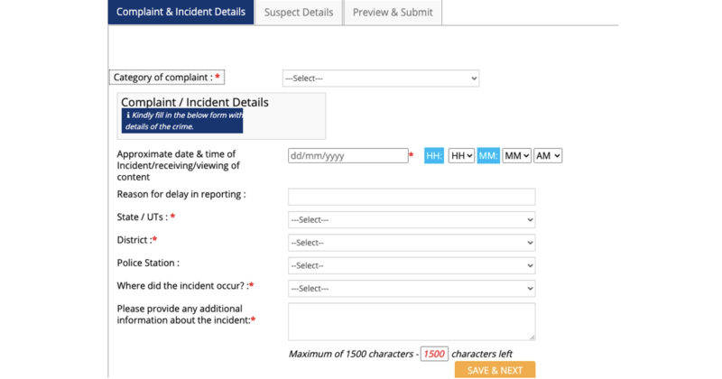 know how to file online complaint for cyber crime in india step by step process
