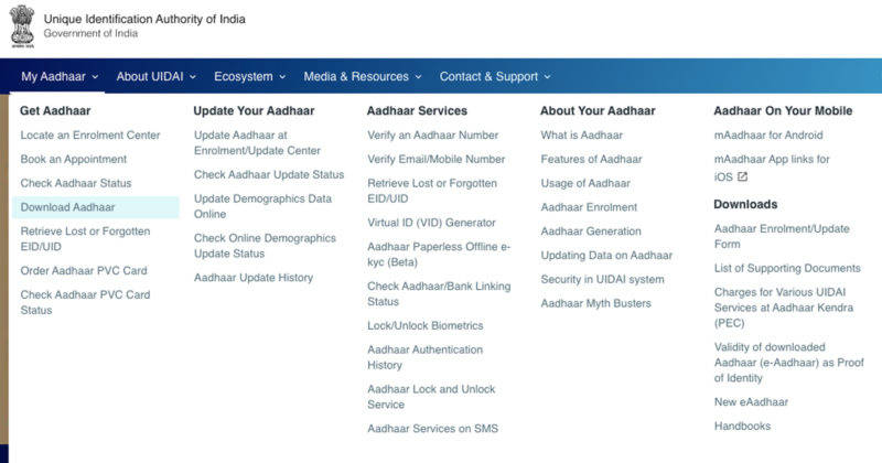 know how to download e aadhaar card online in hindi
