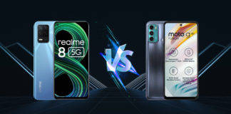 Realme 8 5g vs Moto G40 Fusion