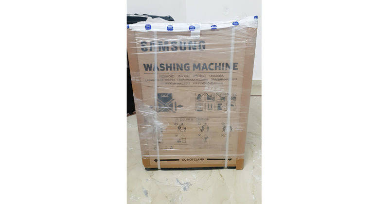 samsung delivered washing machine instead of ordered smart led tv to faridabad guy