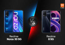 क्या हो जब एक ही घर में छिड़ जाए 5G की जंग, Realme Narzo 30 5G vs Realme 8 5G, देखें कौन बनेगा विजेता realme narzo 30 5g vs realme 8 5g india price specifications comparison