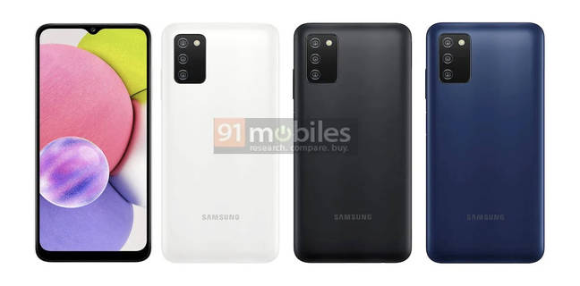 Exclusive : Samsung Galaxy A03s स्मार्टफोन की फुल स्पेसिफिकेशन्स और वेरिएंट लॉन्च से पहले ही आए सामने exclusive samsung galaxy a03s full specifications and colour revealed ahead of launch