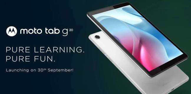Moto Tab G20 के लॉन्च से पहले क़ीमत हुई लीक, जानें मोटोरोला के दामदार टैबलेट के दाम और फीचर्स