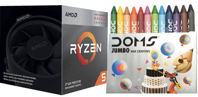 Amazon से मंगाया था 20,500 रुपये का AMD Processor, बदले में मिला 20 रुपये वाला रंगों का Packet Amazon Wrong Item delivered 20 rs pack of crayons instead of amd ryzen cpu processor worth rs 20500