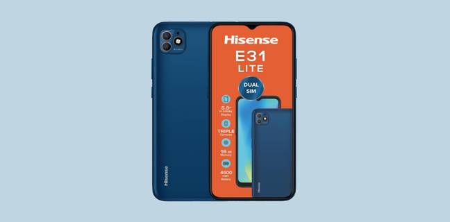 Hisense E31 Lite स्मार्टफोन 8MP डुअल रियर कैमरा और 4,550mAh बैटरी के साथ लॉन्च, जानें क़ीमत और फीचर्स