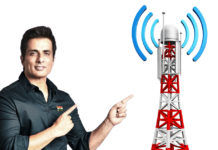 sonu sood painting on Mobile SIM Card free 10G network