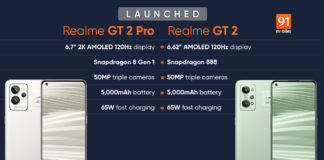 Realme GT 2 और Realme GT 2 Pro स्मार्टफोन धांसू स्पेसिफिकेशन्स और शानदार प्रीमियम डिजाइन के साथ हुए लॉन्च, जानें कीमत और खूबियां Realme GT 2 and Realme GT 2 Pro Check Price and SpecsRealme GT 2 and Realme GT 2 Pro Check Price and Specs
