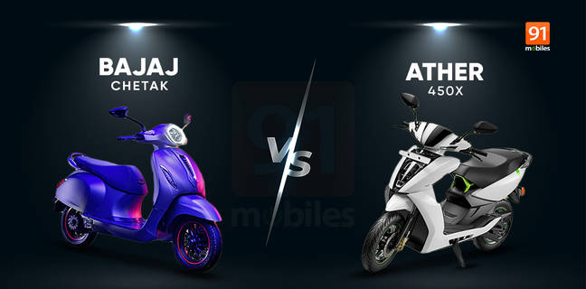 Bajaj Chetak vs Ather 450x: जानें किस Electric Scooter को लेने में ज्यादा फायदा Bajaj Chetak vs Ather 450x comparison in hindi