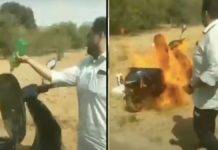 ola s1 pro owner sets his electric scooter on fire