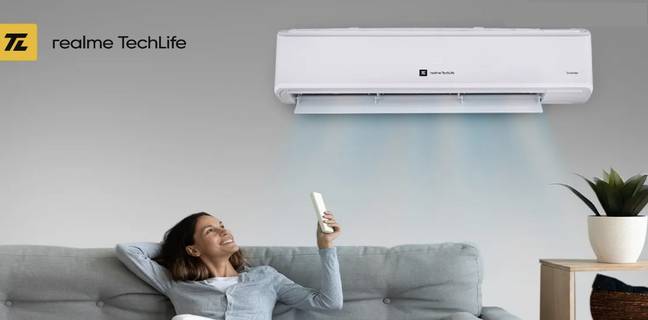 Realme ने भारत में 27,790 रुपये की शुरुआती कीमत में लॉन्च किया एयर कंडीशनर, कम बिजली में मिलेगी ज्यादा कूलिंग Realme air conditioner launched in India at a starting price of Rs 27,790