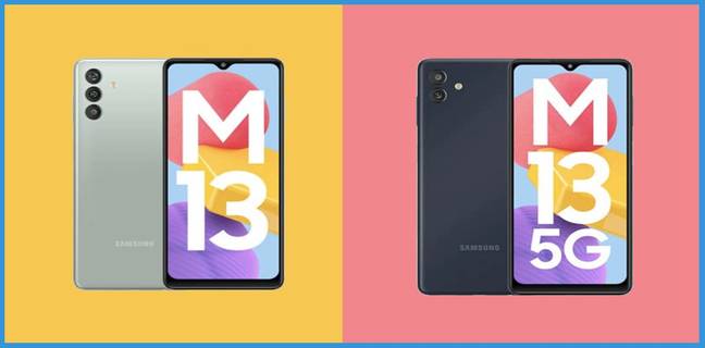 Samsung Galaxy M13 5G and 4G RAM, storage and color options leaked