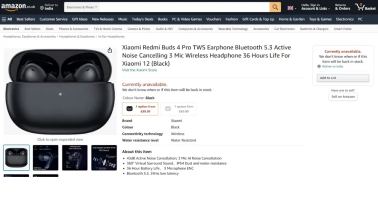 Redmi Buds 4 and Buds 4 Pro will be launched in the global market soon