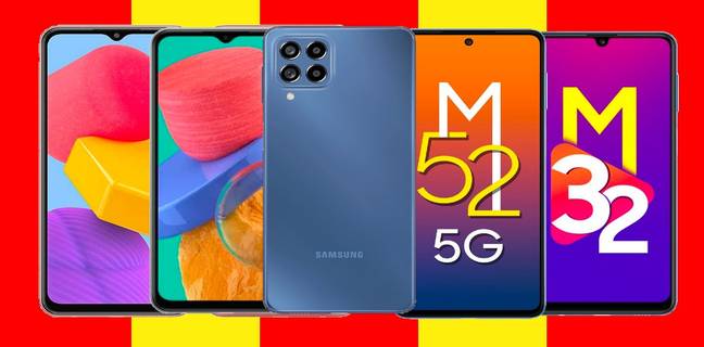 Samsung Galaxy M53, M52, M33 और M13 पर मिल रही है बहुत बड़ी छूट, यहां देखे पूरा ऑफर Samsung Galaxy M53, M52, M33 और M13 पर मिल रही है बहुत बड़ी छूट, यहां देखे पूरा ऑफर