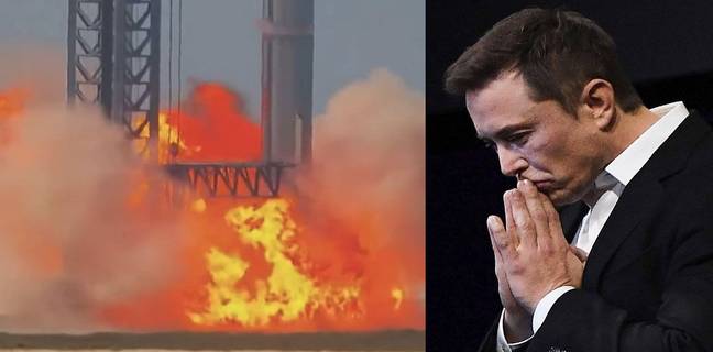 SpaceX Starship engine explodes