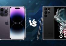 iPhone 14 Pro Max vs Galaxy S22 Ultra