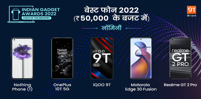 Indian Gadget Award 2022: Best Phone of 2022 (under 50k), सबको पीछे छोड़ iQOO 9T बना असली फ्लैगशिप कीलर