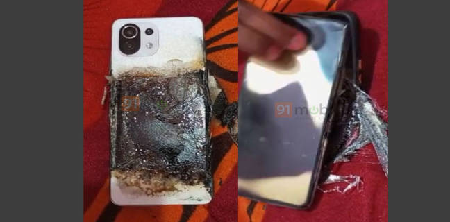 Xiaomi 11 Lite NE हुआ ब्लास्ट, धूं-धूं कर जला यह फोन xiaomi-11-lite-ne-catches-fire-in-bihar