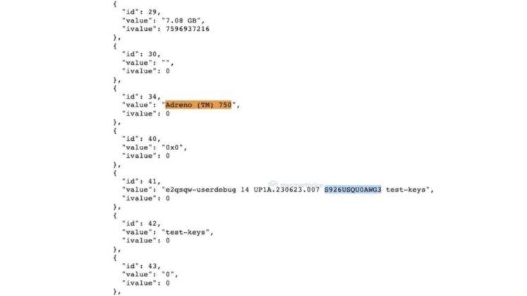 Samsung Galaxy S24 Plus Geekbench listing