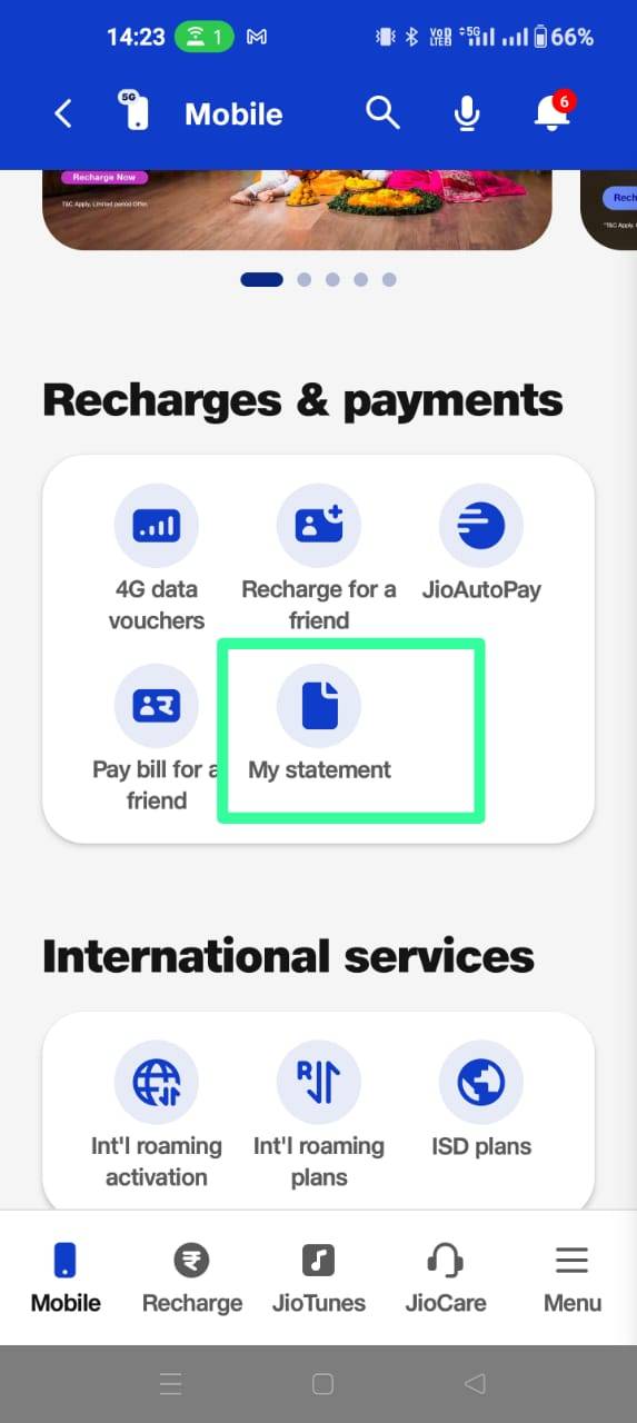 Jio Call Details Check