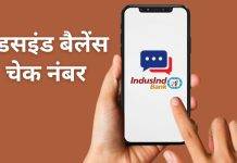 IndusInd bank balance check