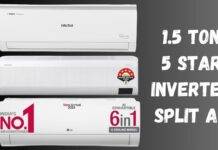 2000 रुपये की EMI पर घर लाएं ये 1.5 टन वाले 5 स्टार Split AC, जानें कीमत और ईएमआई 1.5 ton 5 star inverter split ac