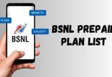 BSNL Prepaid Plan List