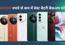 Best battery backup phone under 30000