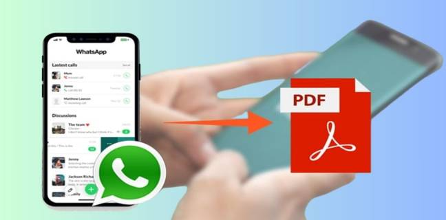 whatsapp chat ko pdf kaise banaye