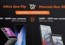 Infinix Zero Flip vs Motorola Razr 50 camera comparison in hindi