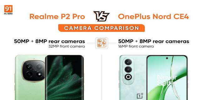 Realme P2 Pro Vs OnePlus Nord CE4 कैमरा कंपैरिजन: जानें कौन है बेस्ट