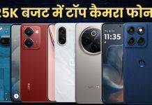 top camera phones under 25000