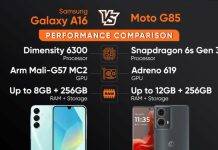 Samsung Galaxy A16 vs Moto G85 परफॉर्मेंस कंपैरिजन, जानें बजट में कौन है बढ़िया Samsung Galaxy A16 vs Moto G85 performance comparison in hindi