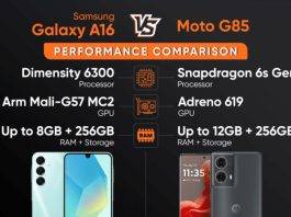 Samsung Galaxy A16 vs Moto G85 performance comparison in hindi